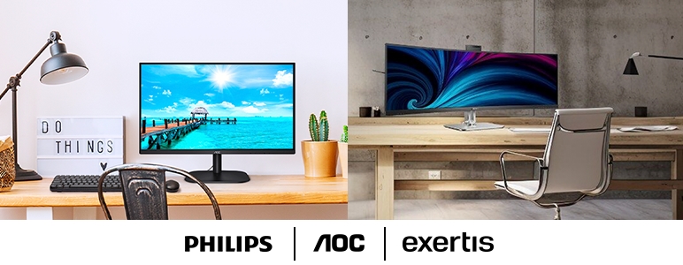 Philips och AOC våra nya partners inom IT-monitorer